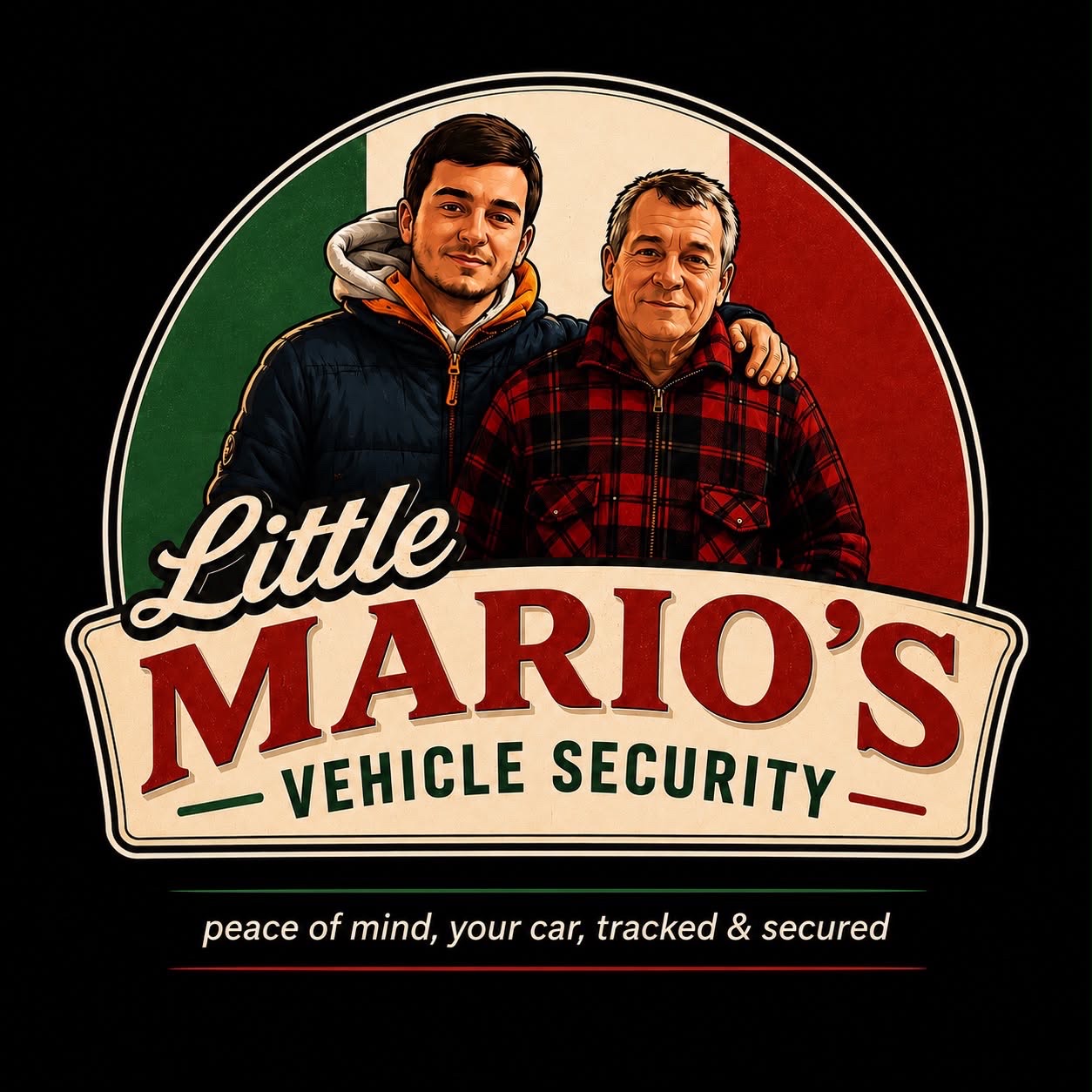 Little Mario’s original illustrated logo with Luca and Mario